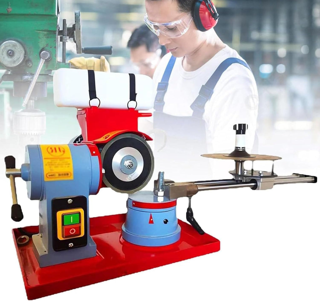Electric Circular Saw Blade Sharpener, Multi Tool Blade Sharpener, Dry Wet Circular Saw Blade Sharpener 2850rpm Saw Blades Polishing Machine Carbide Tips Sharpening Tool (370W)