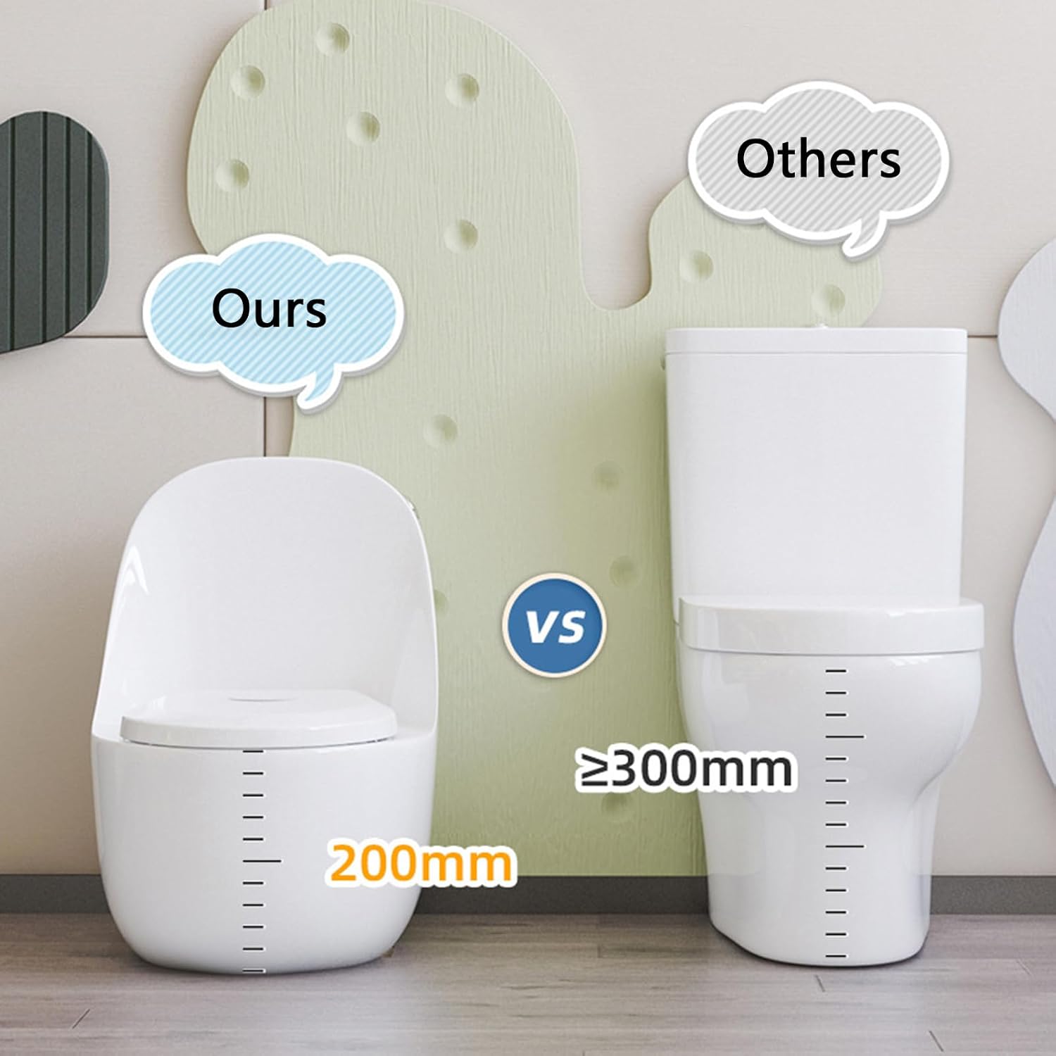 Ceramic Toddler Toilet 7.5' Height Potty Training Commode Bathroom Baby Kids Toilet with Round Quiet Seat & 1.6 GPF Powerful Flush for Daycares Playgrounds Home