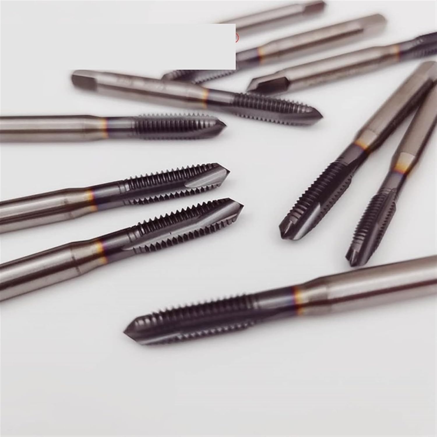 1Pcs Cobalt Screw Thread Tap Drill Bits Spiral Pointed Flute Metric M2-M16 TICN Coated Machine Tap for Stainless Steel(Pointed Tap,10PCS_M5X0.8)