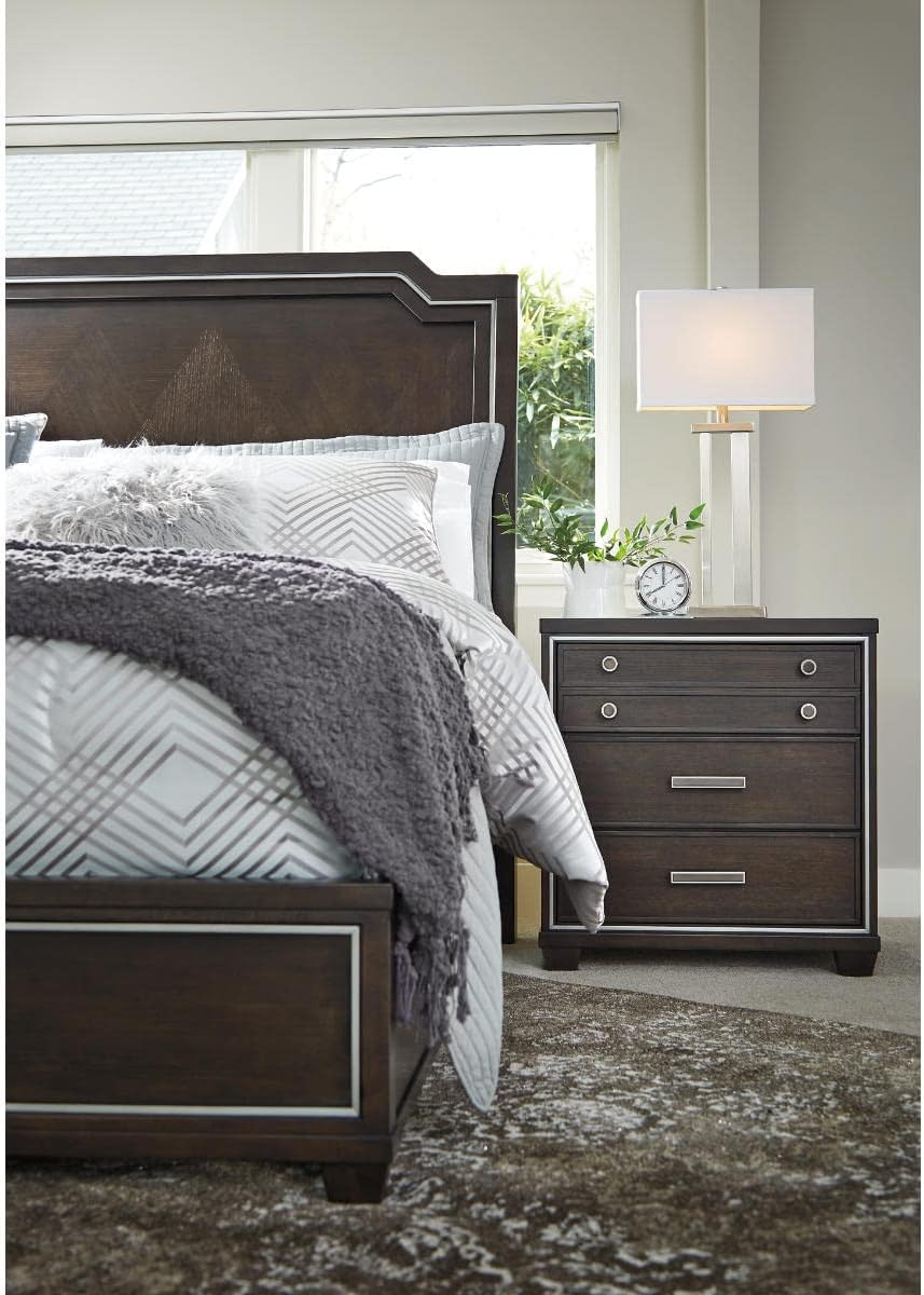 Signature Design by Ashley Aniela Minimalist Table Lamp, 2 Count Lamps, 29.5', Silver Finish