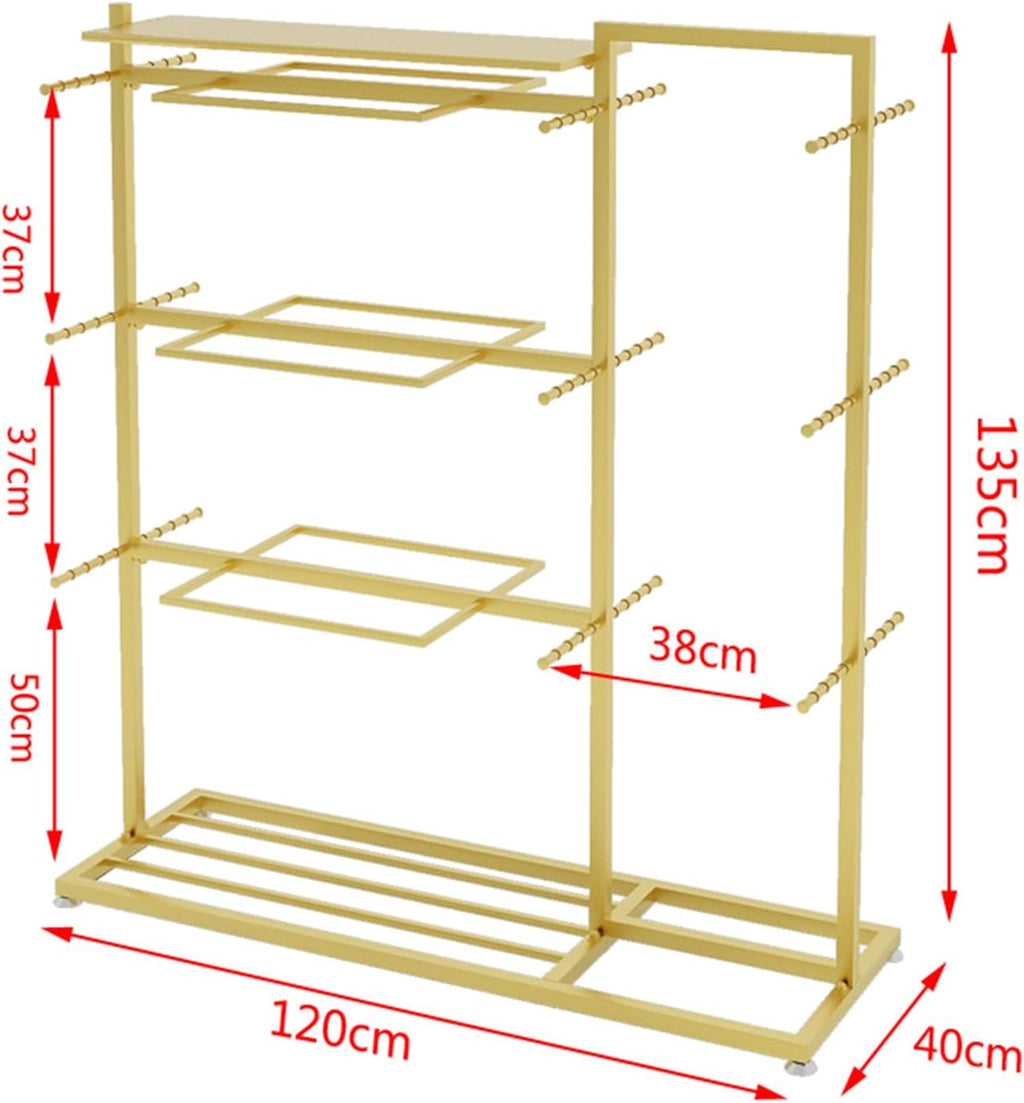 Coat Rack Stand, Underwear Display Stands, Freestanding Clothing Store Boutiques Retail Lingerie Garment Rack, Commercial Shelves for Socks Bra Panties Scarves Storage