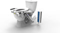 EZ-ACCESS TILT Toilet Incline Lift, Battery Powered (Battery Included), Elongated Seat
