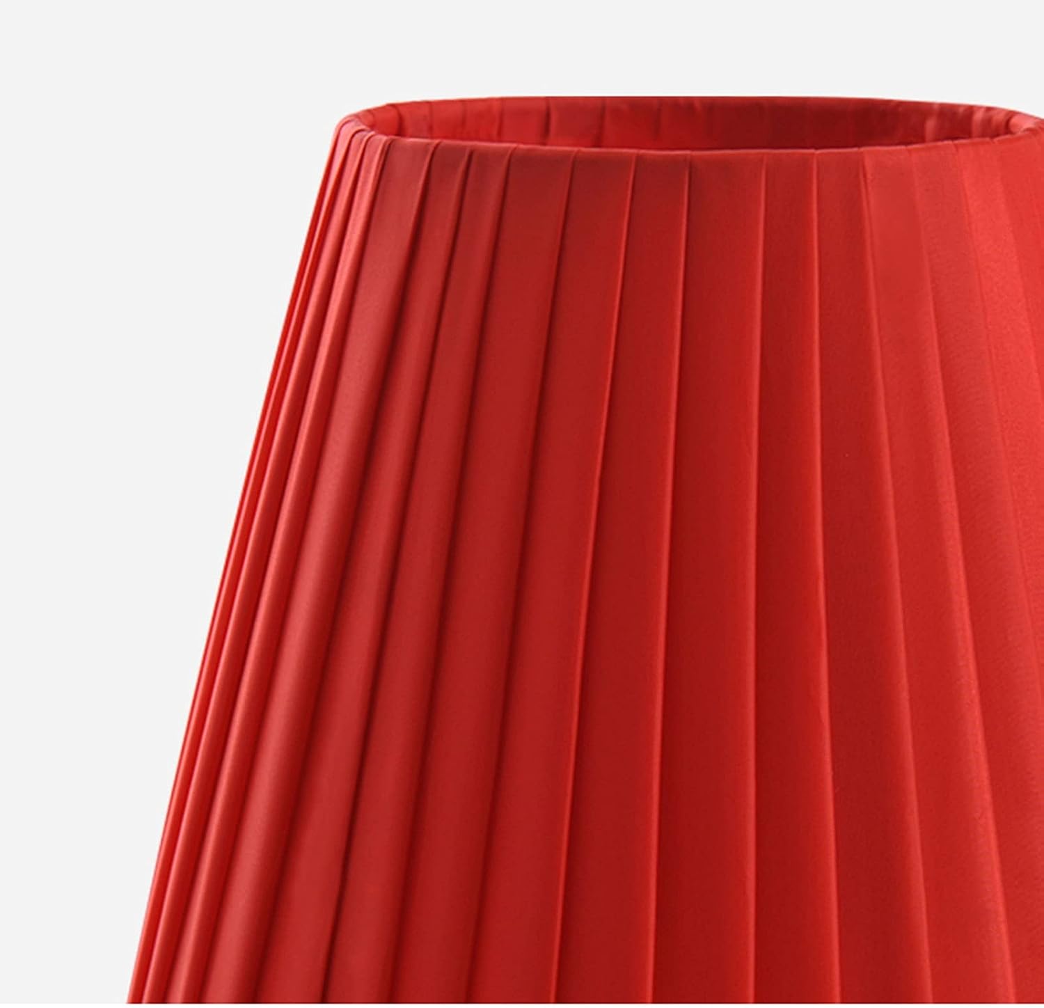Bedside Table Lamp Table Lamp Set of 2 for Bedroom Living Room Office Bedside Antique Brass Finish Basic Table Lamp with Fabric Shade, Red Bedside Lamps