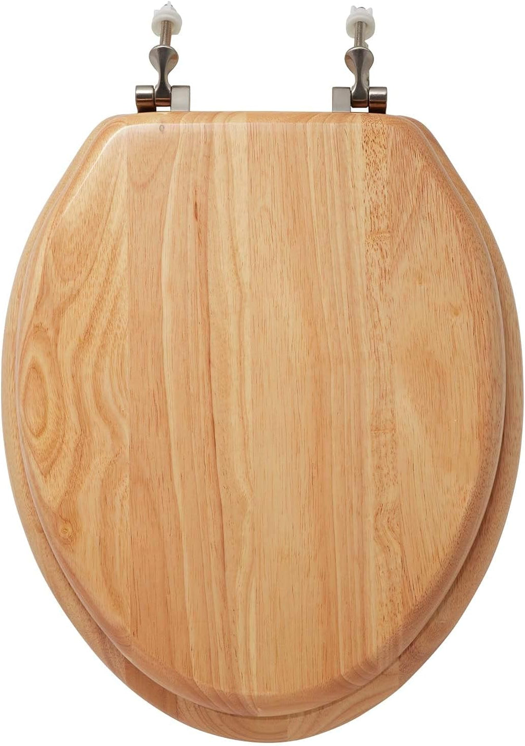Signature Hardware 153866 Luxury Light Oak Toilet Seat Standard Hinges - Elongated Bowl