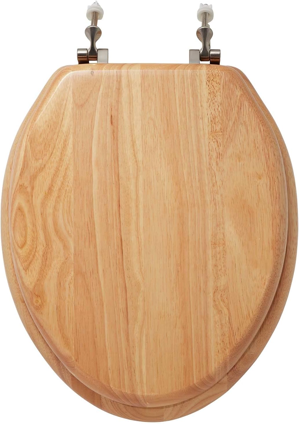 Signature Hardware 153866 Luxury Light Oak Toilet Seat Standard Hinges - Elongated Bowl