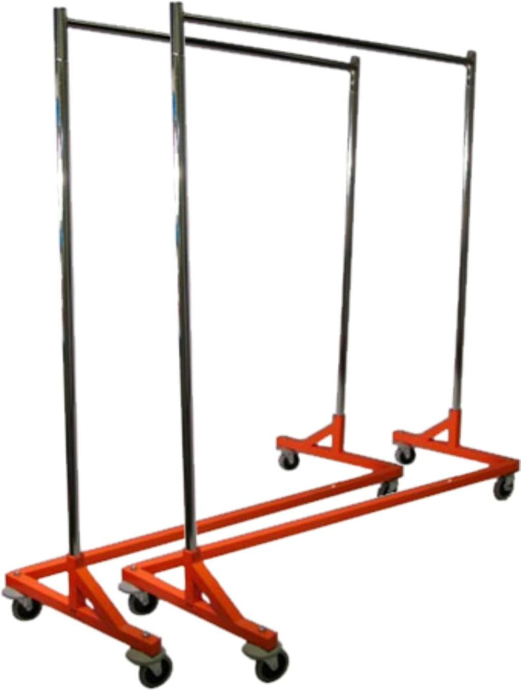 Only Hangers Pair of Nesting Base Heavy Duty Rolling Z Rack Garment Rack Clothing