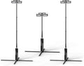 Eversun Apollo S Portable Lighting Three Tower Bundle for Tennis, Handball, or Basketball | Up to 120,000 Lumens Total | Up to 10hr Battery Life | 5-20ft Tall | AC & Battery Powered | Made in USA