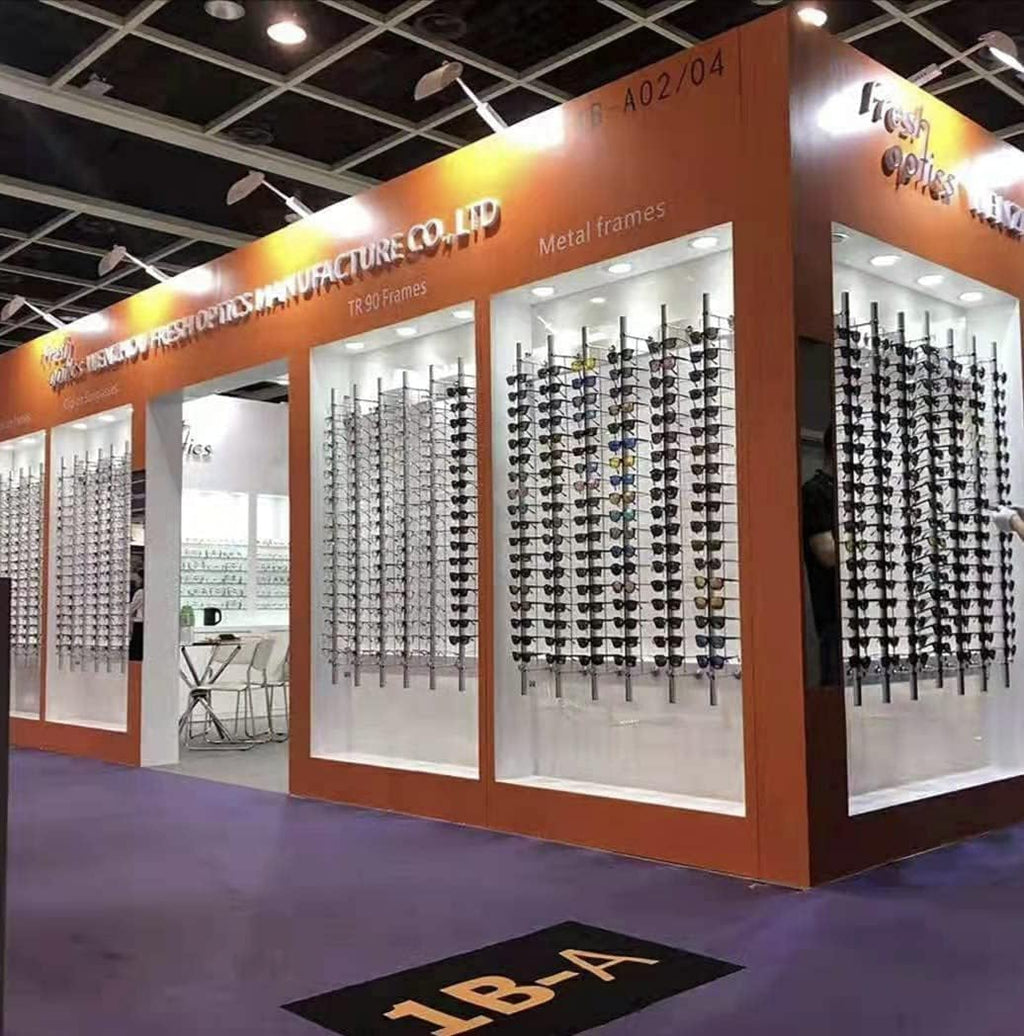 Eyewear Display Sunglass Display Stand Store Retail Display Glasses Holder Stand Sunglasses Display Stand Sunglasses Sunglasses Rack (Wall Riser Display 120 Pairs(With Lock))