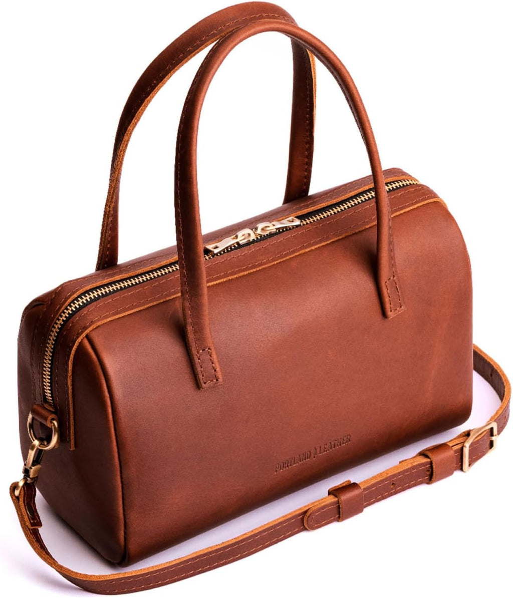 Portland Leather Goods Sloan Doctor Bag – Leather Purse Handmade from the Finest Full-Grain Hides