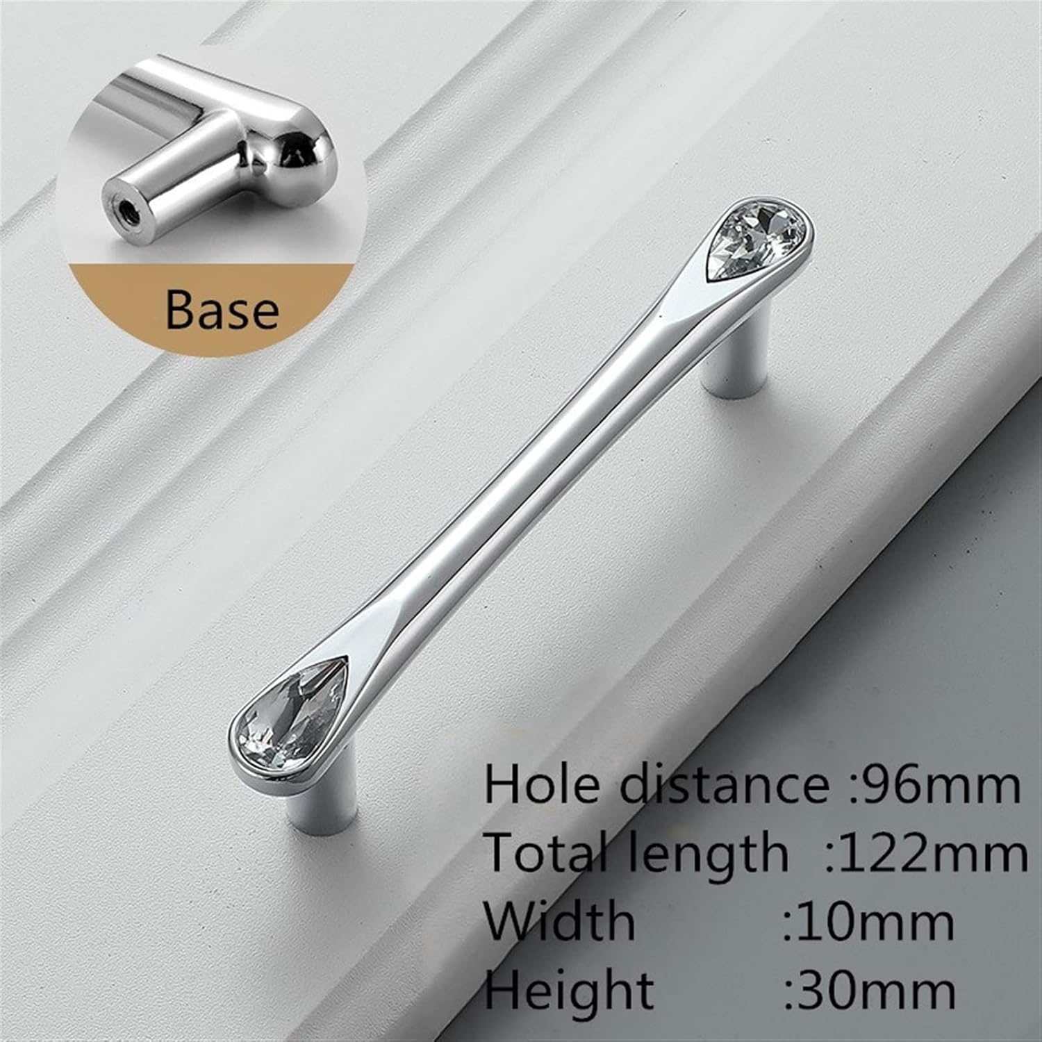 Cabinet Handles Kitchen Hardware 6 PCS Luxury Diamond Crystal Handles Alloy Kitchen Dresser Cabinet Handles Door Knobs Furniture Hardware Cabinet pulls Kitchen Cabinet Handles ( Color : 6732-96 )