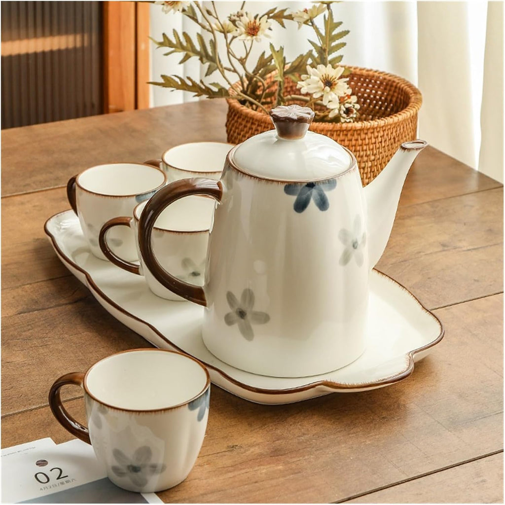 Beverage Serveware Cold Kettle Set Housewarming New Home Cup Household Wedding Ink Feng Shui Cup Tea Set Water Carafe