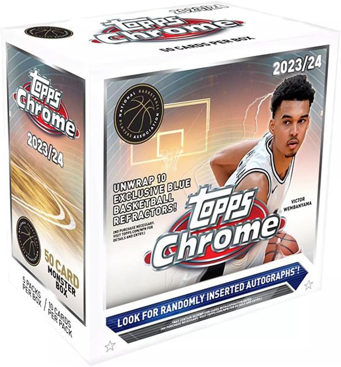 2023/24 Topps Chrome Basketball MEGA box (5 pks/bx)