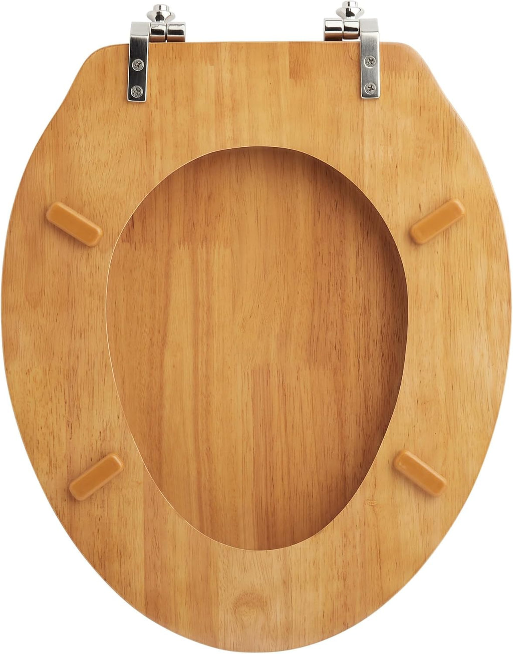 Signature Hardware 153865 Luxury Light Oak Toilet Seat Standard Hinges - Elongated Bowl
