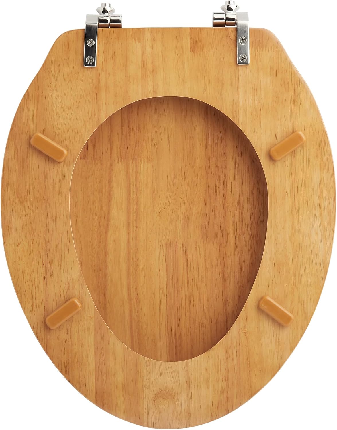 Signature Hardware 153865 Luxury Light Oak Toilet Seat Standard Hinges - Elongated Bowl