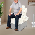 Bedside Commodes Chair, 220.46Lbs Capacity Bedside Toilet Portable Adult Potty Toilet Chair Non-Slip Fully Enclosed Commode Toilet Heavy Duty Moveable Commodes for Home Use Nursing Centers