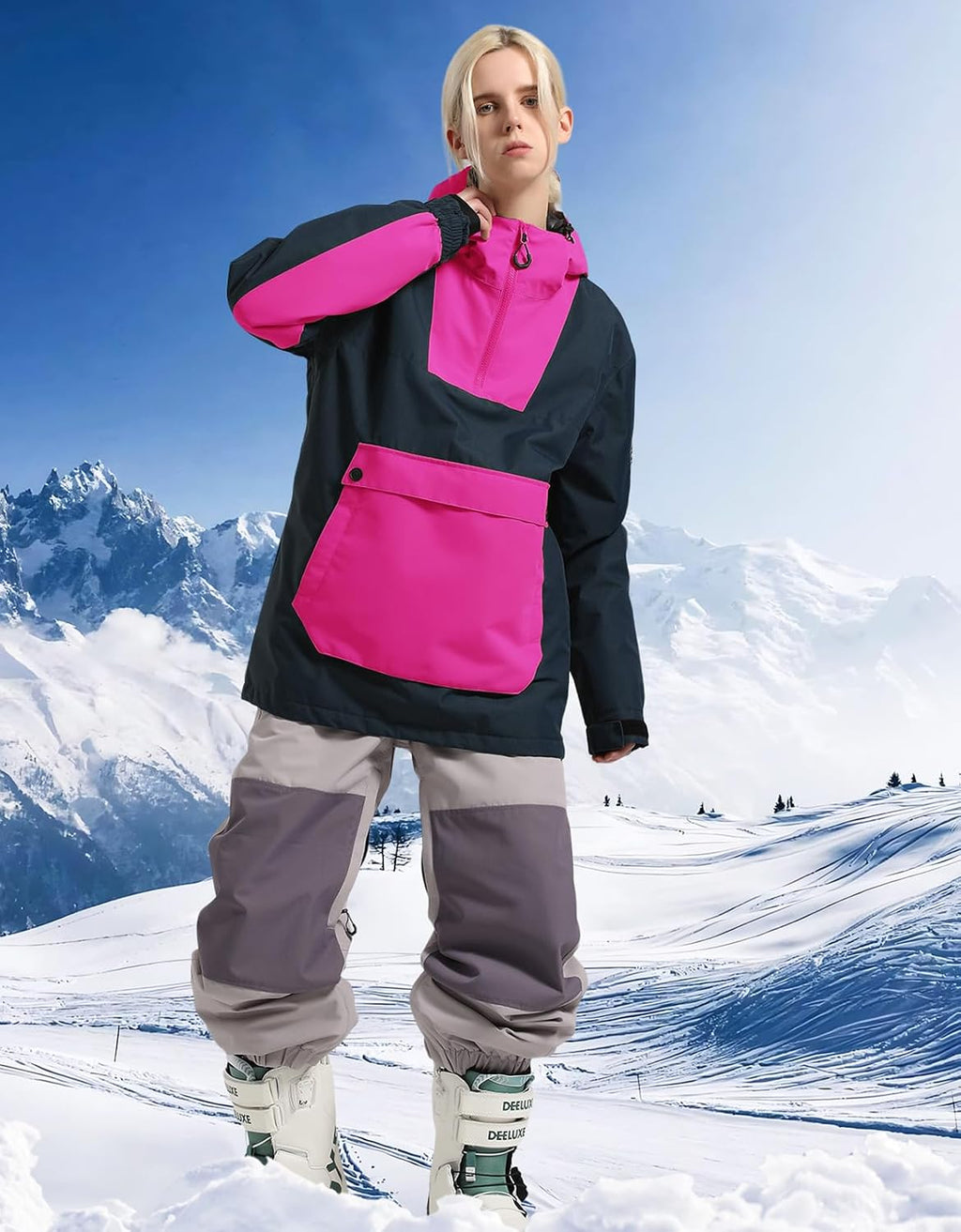 Men Ski Jackets Snowboard Coats Women Waterproof Pullover Jacket Winter Sports Windproof Warm