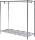 Nexel 2-Shelf Garment Floor Coat Rack, 24'D x 60'W x 63'H