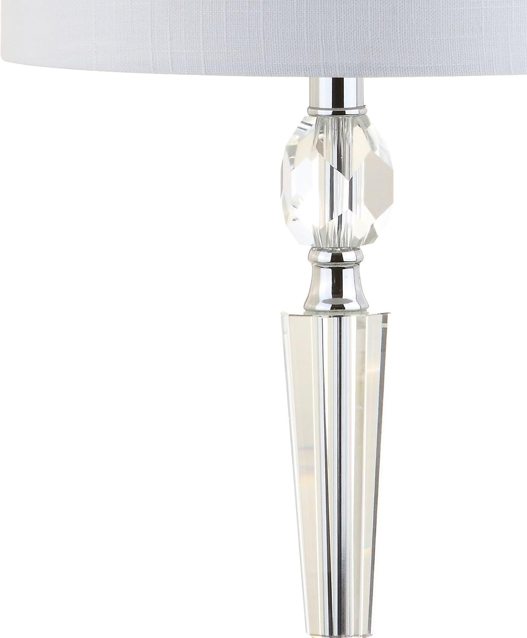 Eyely EYL2047A-SET2 Cox 27' Crystal LED Table Lamp for Reading Room, Living Room, Office, Bedroom, Modern, Contemporary, Traditional, Clear (Set of 2)