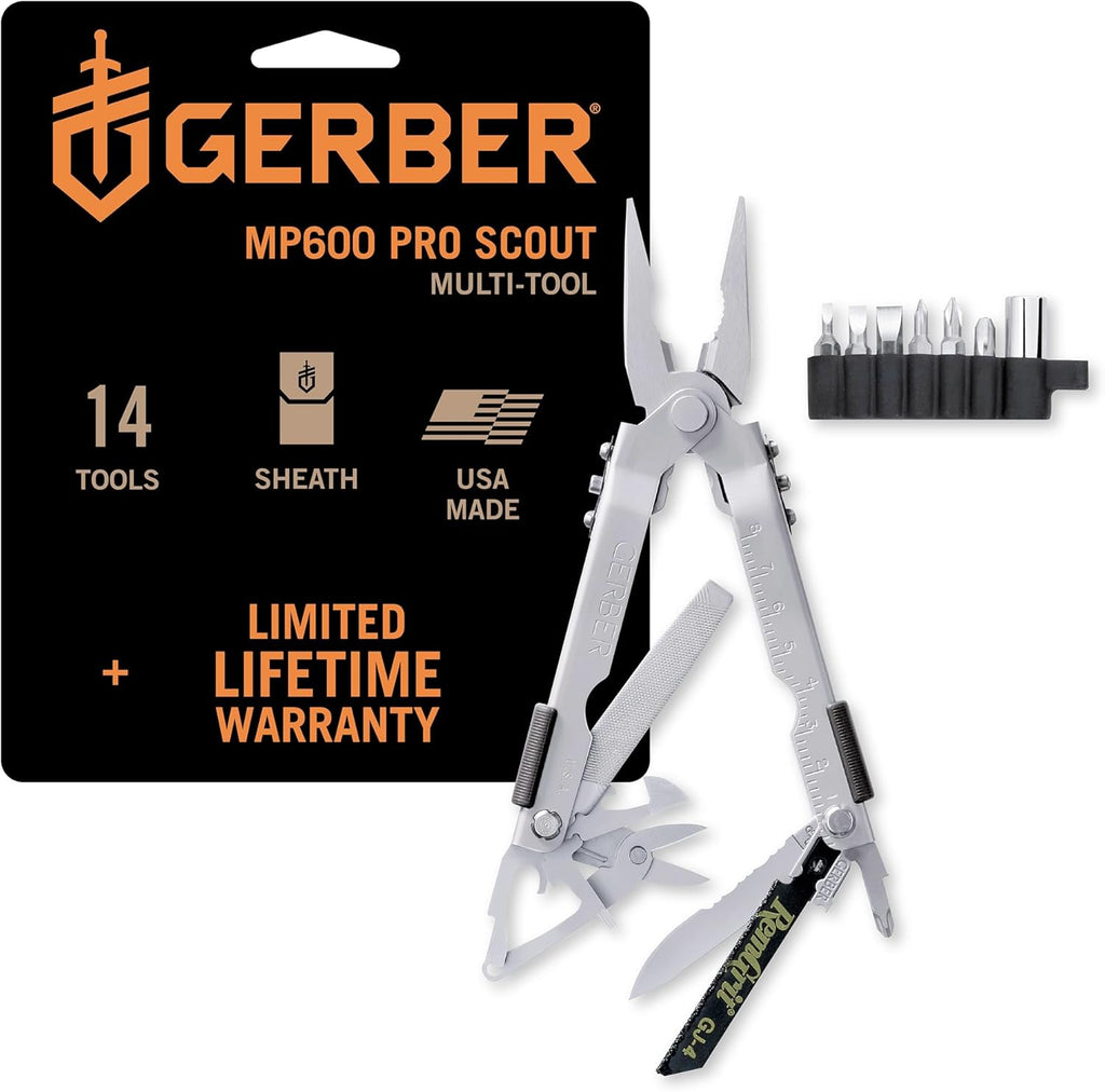 Gerber Gear MP600 Multi-Plier Multitool – Made in USA – Pro Scout, 13 Tools
