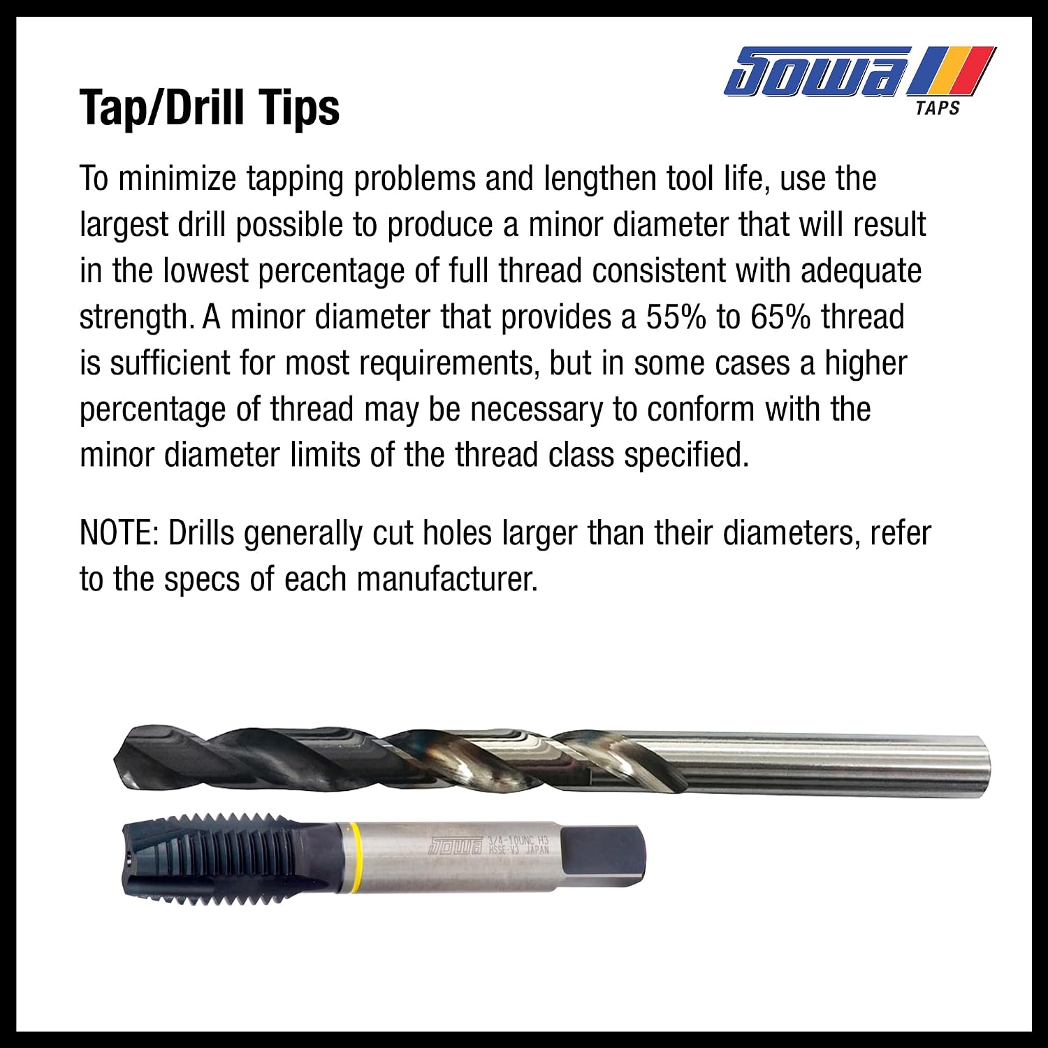 Sowa Tool 1'-8 Spiral Flute Tap – HSSE-V3, Yellow Ring, UNC Thread, High Performance for Alloy & Stainless Steel, Machine Tap for Blind Holes