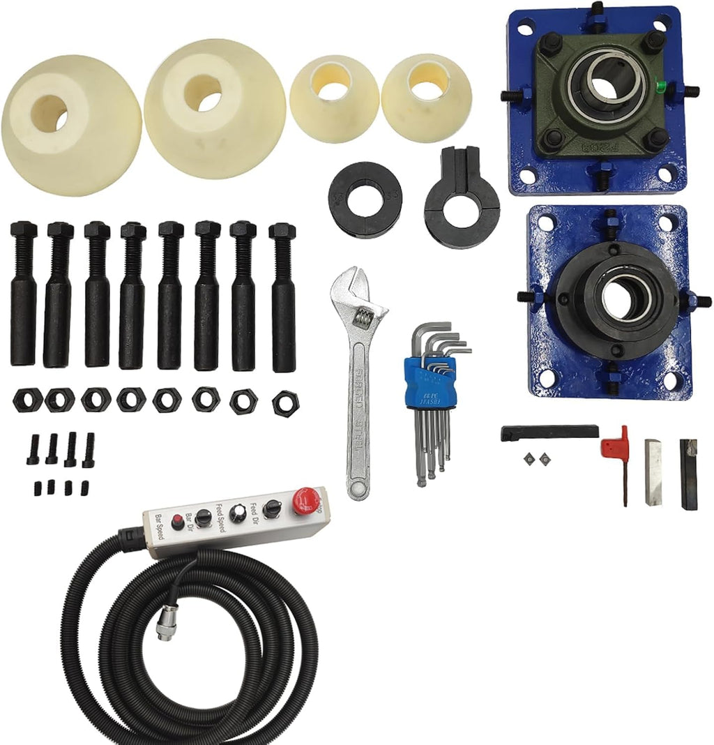 Portable Line Boring Hole Drilling Machine with End Face Repair, 2.16-7.87 Inch Bore Diameter, 5.24ft Bar Rod Control Handle for Excavator Loader Engineering Machinery, 110V, 1500W