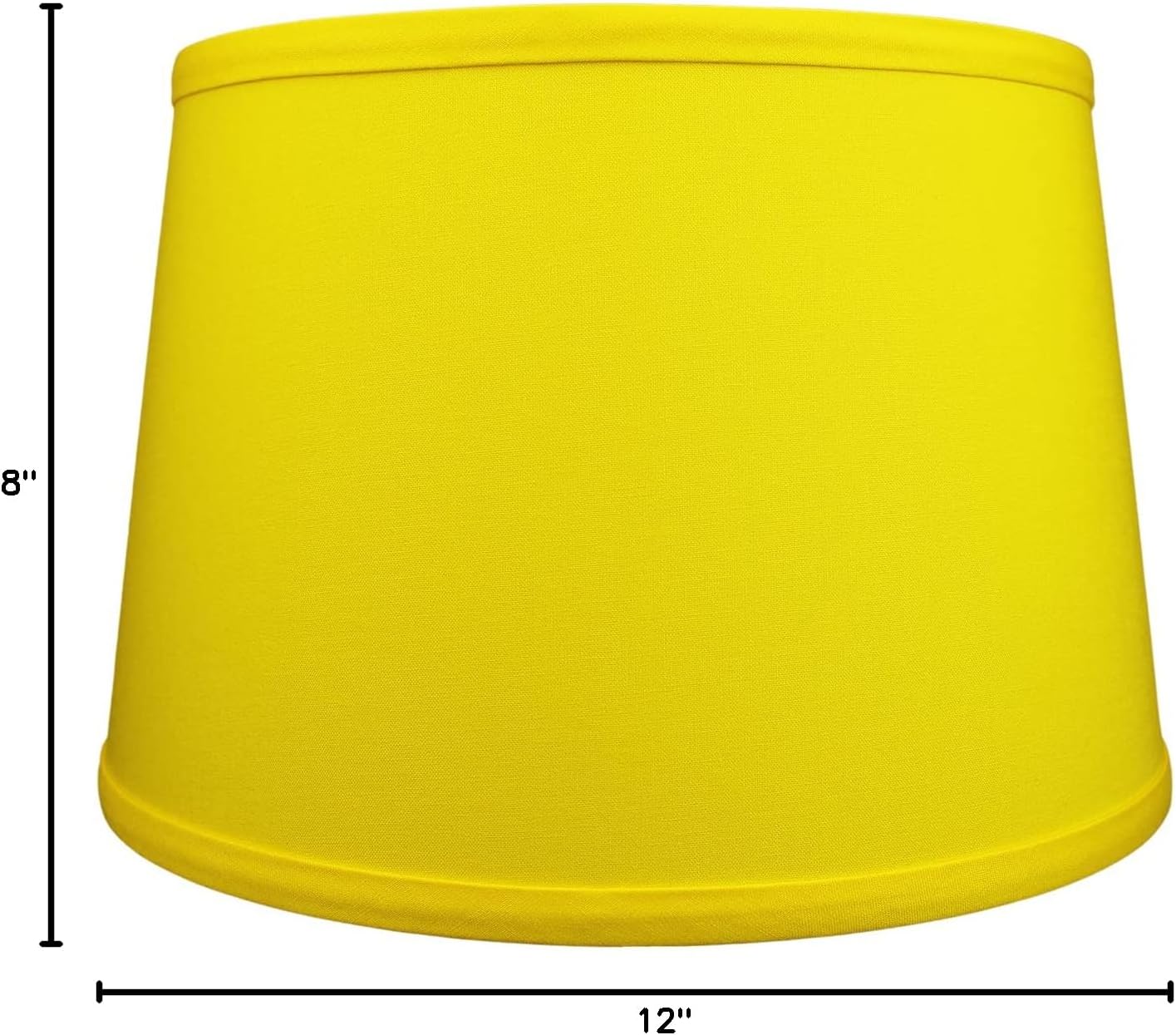 FenchelShades.com Set of 2 Lampshades 10' Top Diameter x 12' Bottom Diameter x 8' Slant Height with Washer (Spider) Attachment. Attaches to Lamps with an existing Harp (not included) (Linen Citrus)
