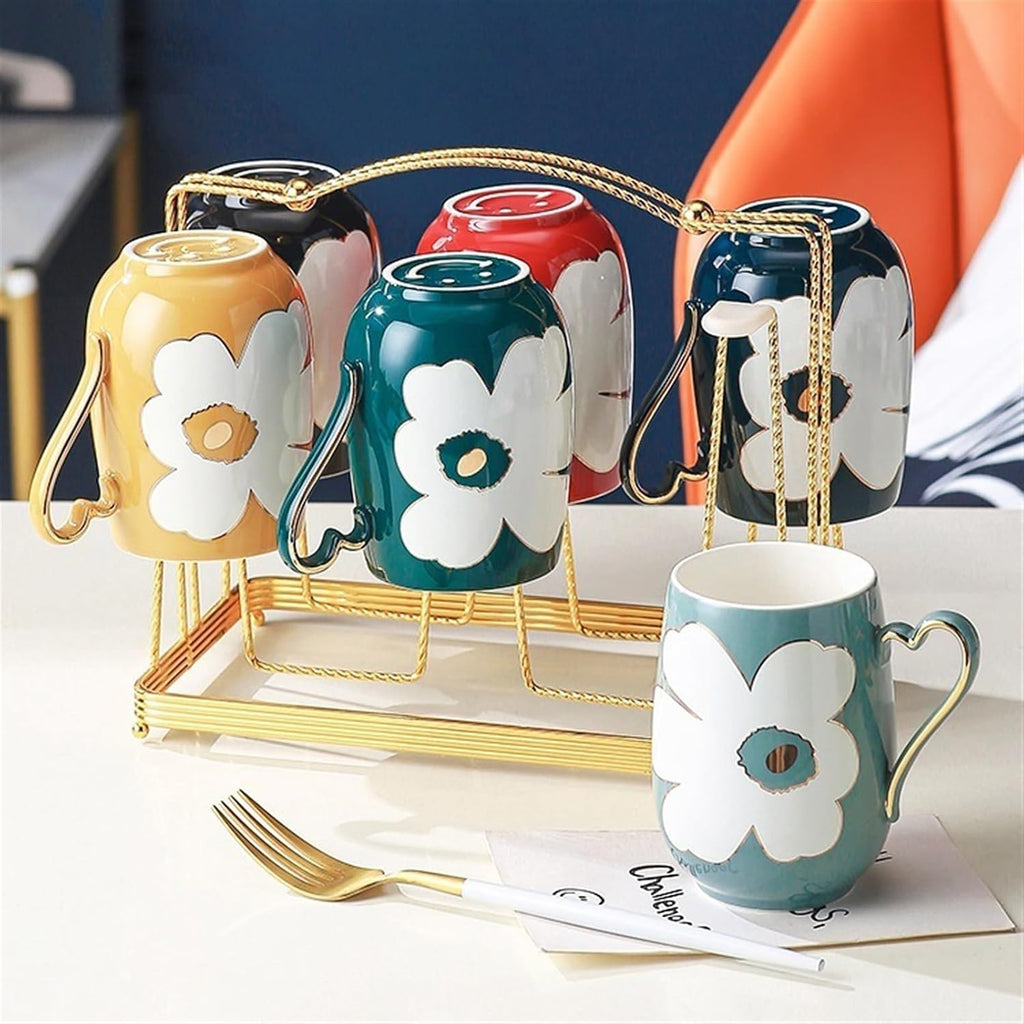 Beverage Serveware Water Cup Household Set Living Room Hospitality Drinking Tea Cup Good-looking Cup with Handle Water Carafe