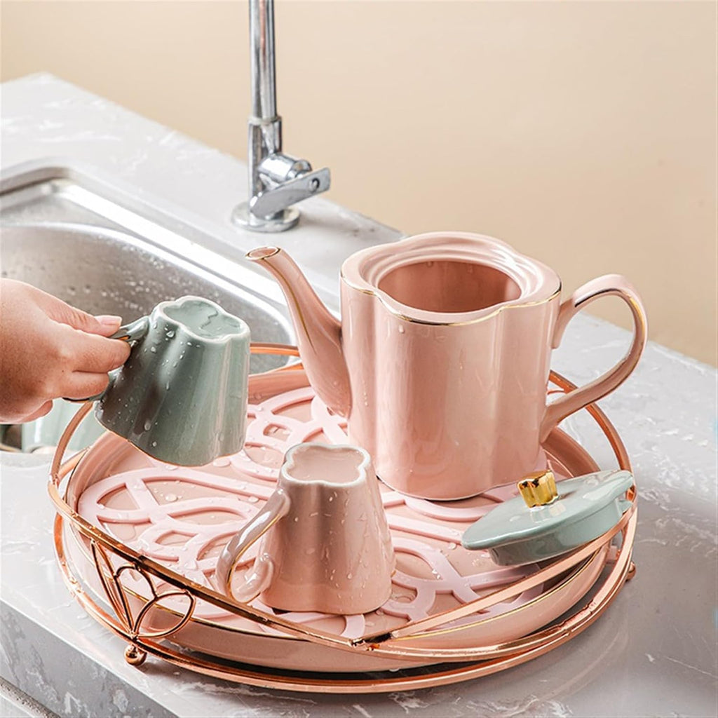 Beverage Serveware Tea cup kettle ceramic cup family set water cup water set tea set home living room Water Carafe