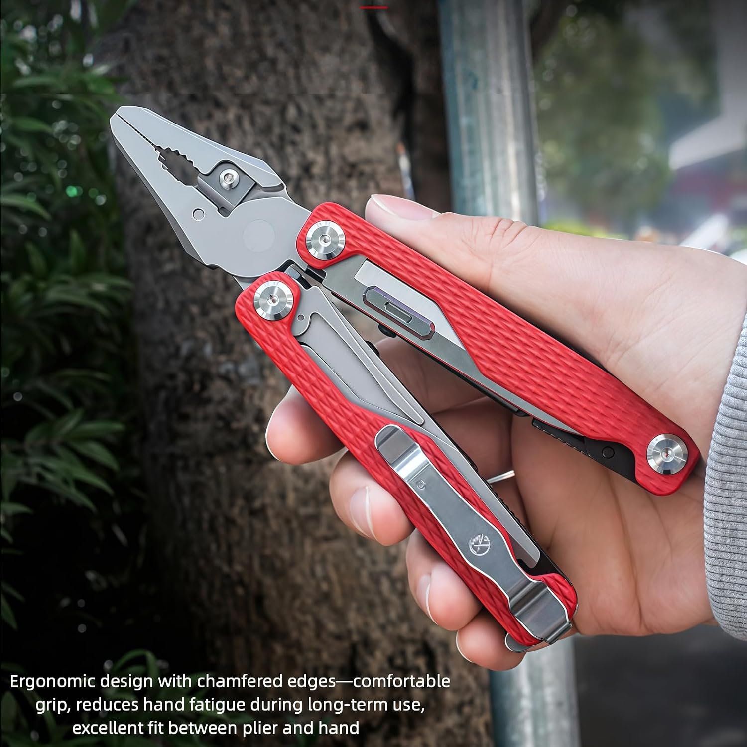 Multitool, 20-in-1 Full-Size, Multi-Purpose Pliers, Lightweight EDC, Tactical Gear, With Safety Locking, Camping Knives & Tools, Gifts for Guys, Gifts for Hunters Men who have Everything (Blue)