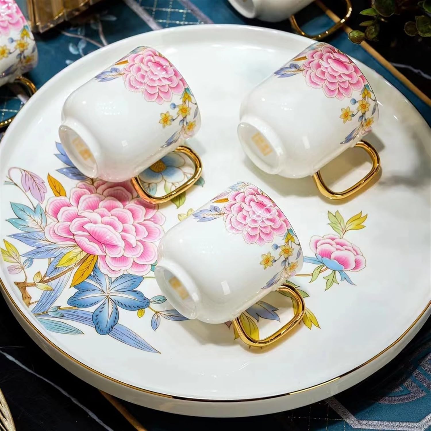 Beverage Serveware 8-piece ceramic water set, practical Chinese teapot, cup and tea tray combination, complete set of hospitality equipment Water Carafe