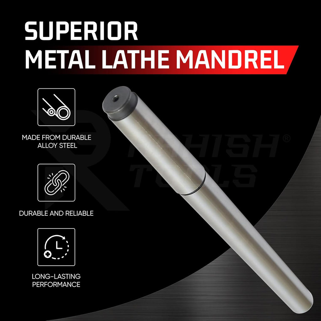 5MT Parallel Lathe Alignment Test Bar with High Precision Bar Alloy Steel EN31 Mandrel - Tailstock Re-Alignment Tool with 1 Micron Accuracy & Morse Taper with Max Run-Out of 0.0001'