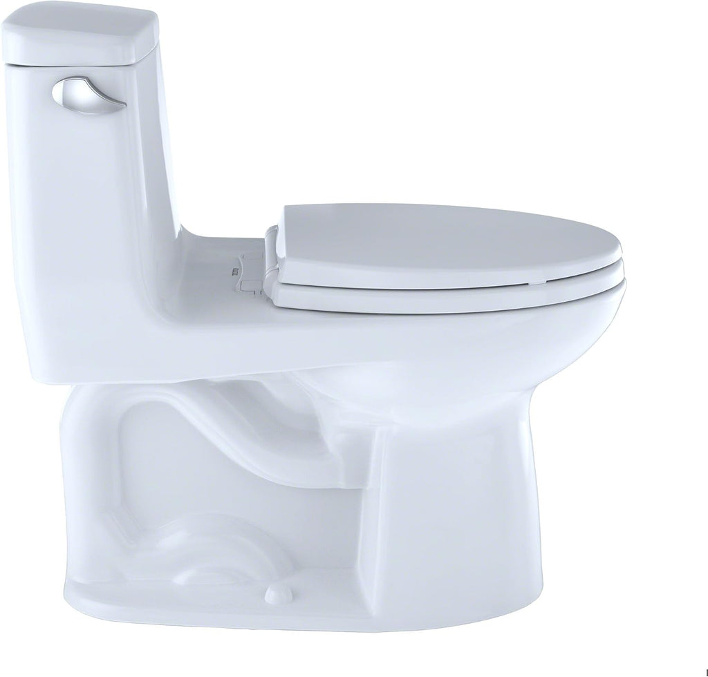 TOTO MS854114SL#01 Ultra Max One-Piece Elongated 1.6 GPF ADA Compliant Toilet, Cotton White