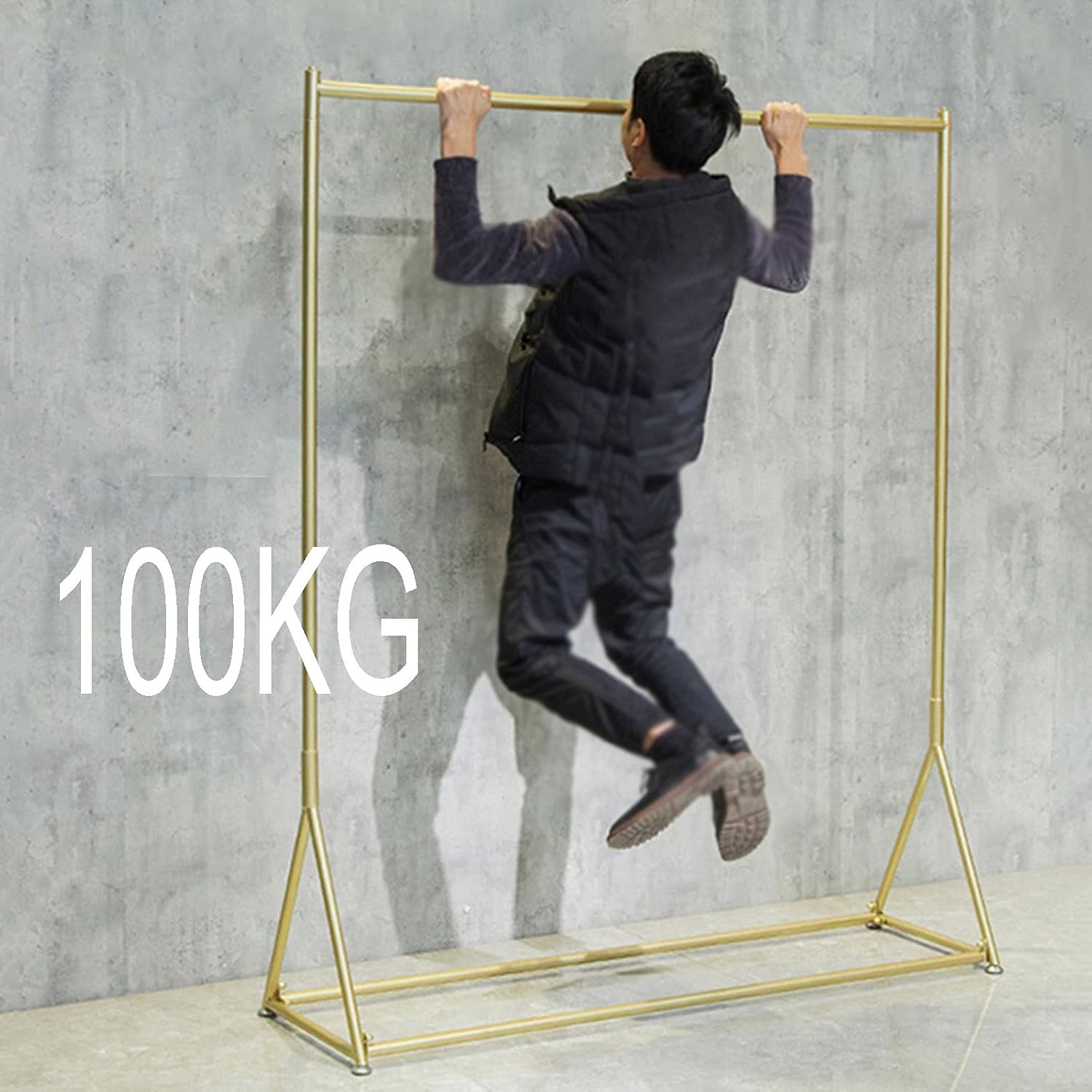 Garment Rack, Retail Display Clothing Rack, Heavy Duty Detachable Clothes Rail, Modern Simple Heavy Duty Metal Rolling Garment Rack With Wheel (80X135Cm)