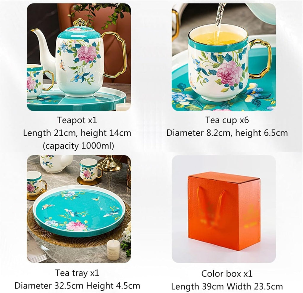 Beverage Serveware European high-temperature water set, teapot and cup set, housewarming gift, coffee set, teapot and tea cup set Water Carafe