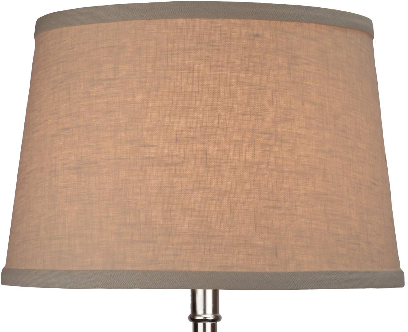FenchelShades.com Set of 2 Lampshades 10' Top Diameter x 12' Bottom Diameter x 8' Slant Height with Washer (Spider) Attachment. Attaches to Lamps with an existing Harp (not included) (Natural)