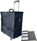 INTSUPERMAI Eyeglasses Storage Organizer Trolley Case with Individual Glasses Eyewear Display Case Box Oxford Cloth