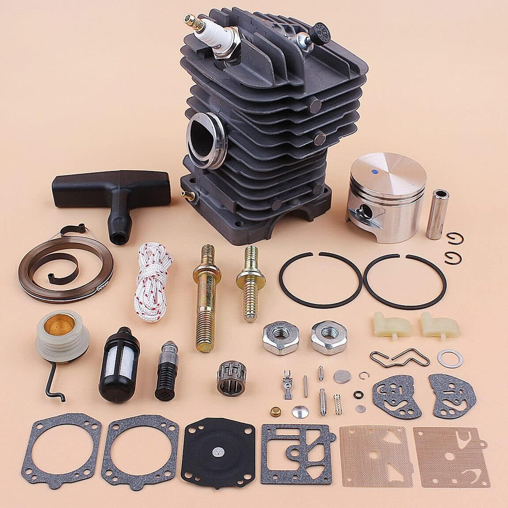 #US Replacement Part for Cylinder Piston Carb Kit Fits for Stihl MS310 MS 310 Chainsaw Bar Stud Nuts 47mm Bore pupart#2486331