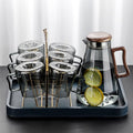 Beverage Serveware Household cold kettle set glass cold water cup high temperature resistant living room kettle teapot Water Carafe