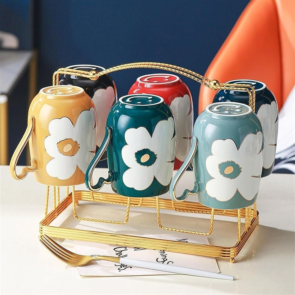 Beverage Serveware Water Cup Household Set Living Room Hospitality Drinking Tea Cup Good-looking Cup with Handle Water Carafe