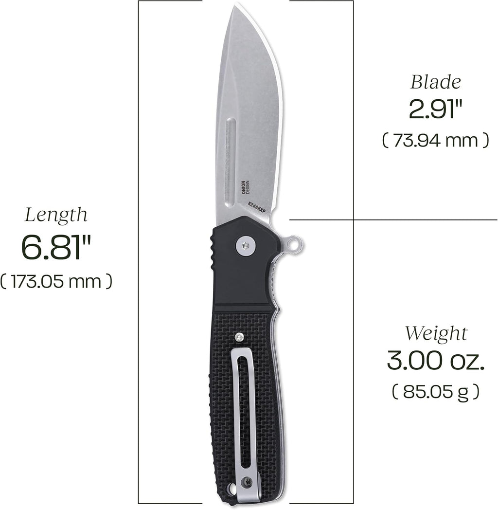 CRKT Homefront Compact Everyday Carry EDC Folding Knife with Liner Lock: S35VN Steel Plain Edge Blade, G10 Handle with Aluminum Bolster, K246KXP