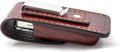 Belt clip leather sheath for Leatherman Wave, leather pocket multitool sheath, every day carry, EDC, leather knife holster
