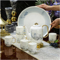 Beverage Serveware 8-piece ceramic water set, coffee set, household afternoon tea reception cup, kettle set, gift box Water Carafe