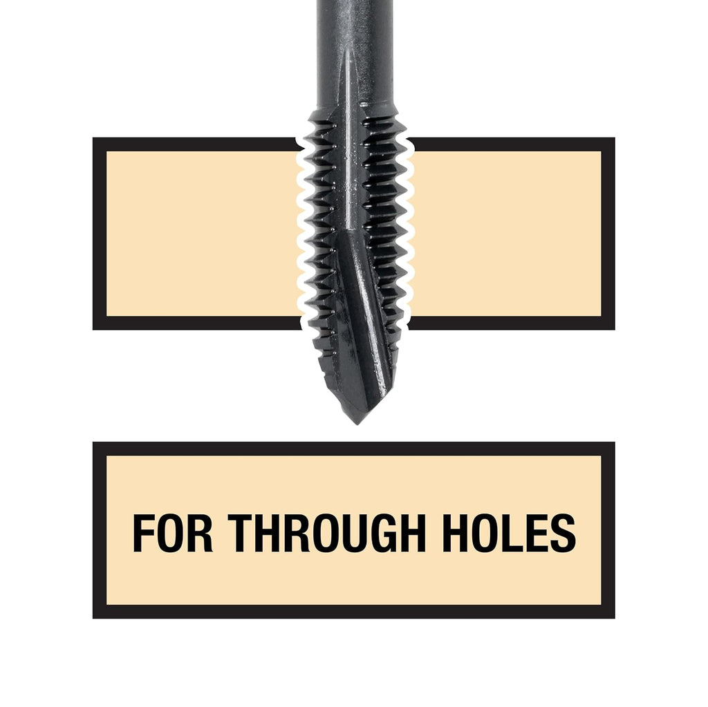 Sowa Tool 1-3/8'-6 Spiral Point Tap – HSSE-V3, Yellow Ring, UNC Thread, High Performance for Alloy & Stainless Steel, Machine Tap for Through Holes