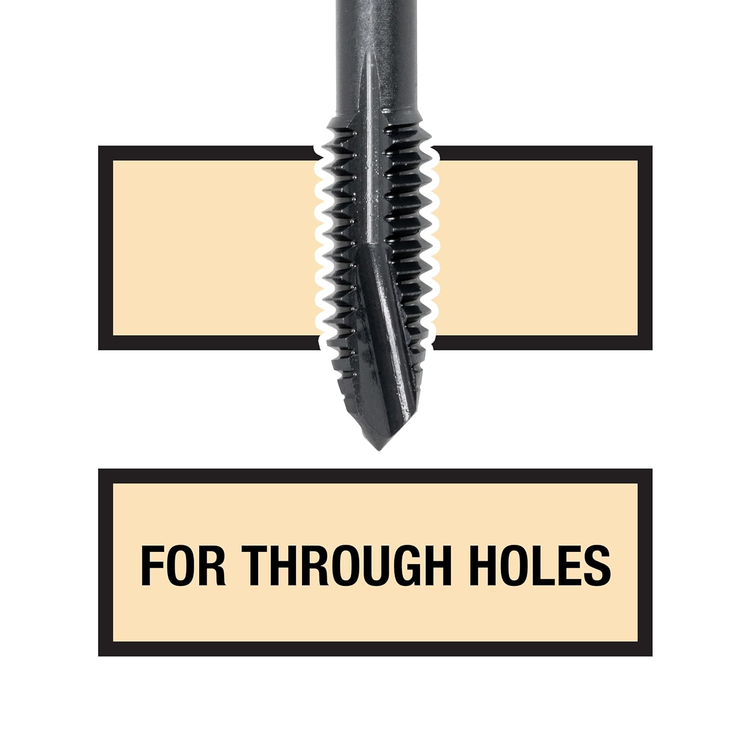 Sowa Tool M30 x 1.5mm Spiral Point Tap – HSSE-V3, Yellow Ring, Metric Thread, High Performance for Alloy & Stainless Steel, Machine Tap for Through Holes