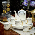 Beverage Serveware 8-piece ceramic water set tea set afternoon tea kettle teacup housewarming gift Water Carafe