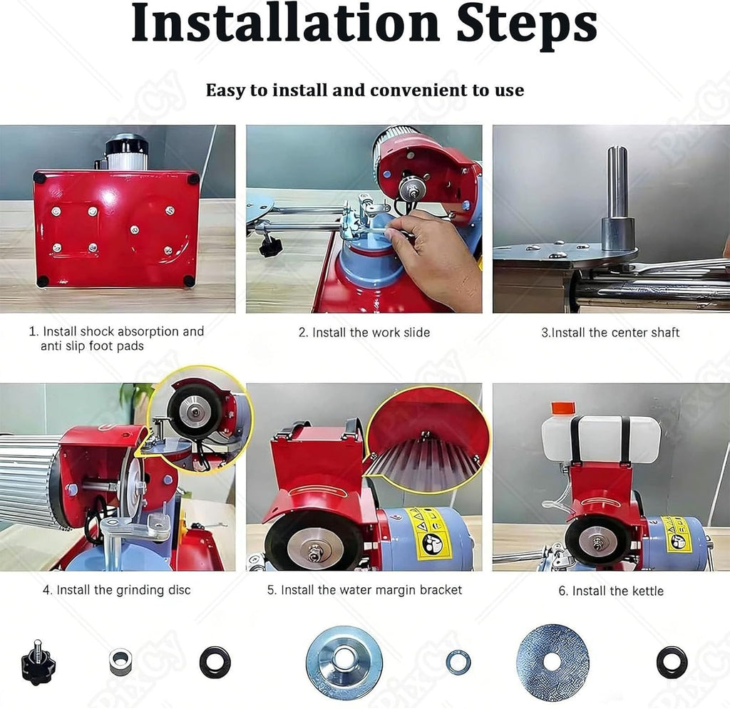 Electric Circular Saw Blade Sharpener, Multi Tool Blade Sharpener, Dry Wet Circular Saw Blade Sharpener 2850rpm Saw Blades Polishing Machine Carbide Tips Sharpening Tool 550W