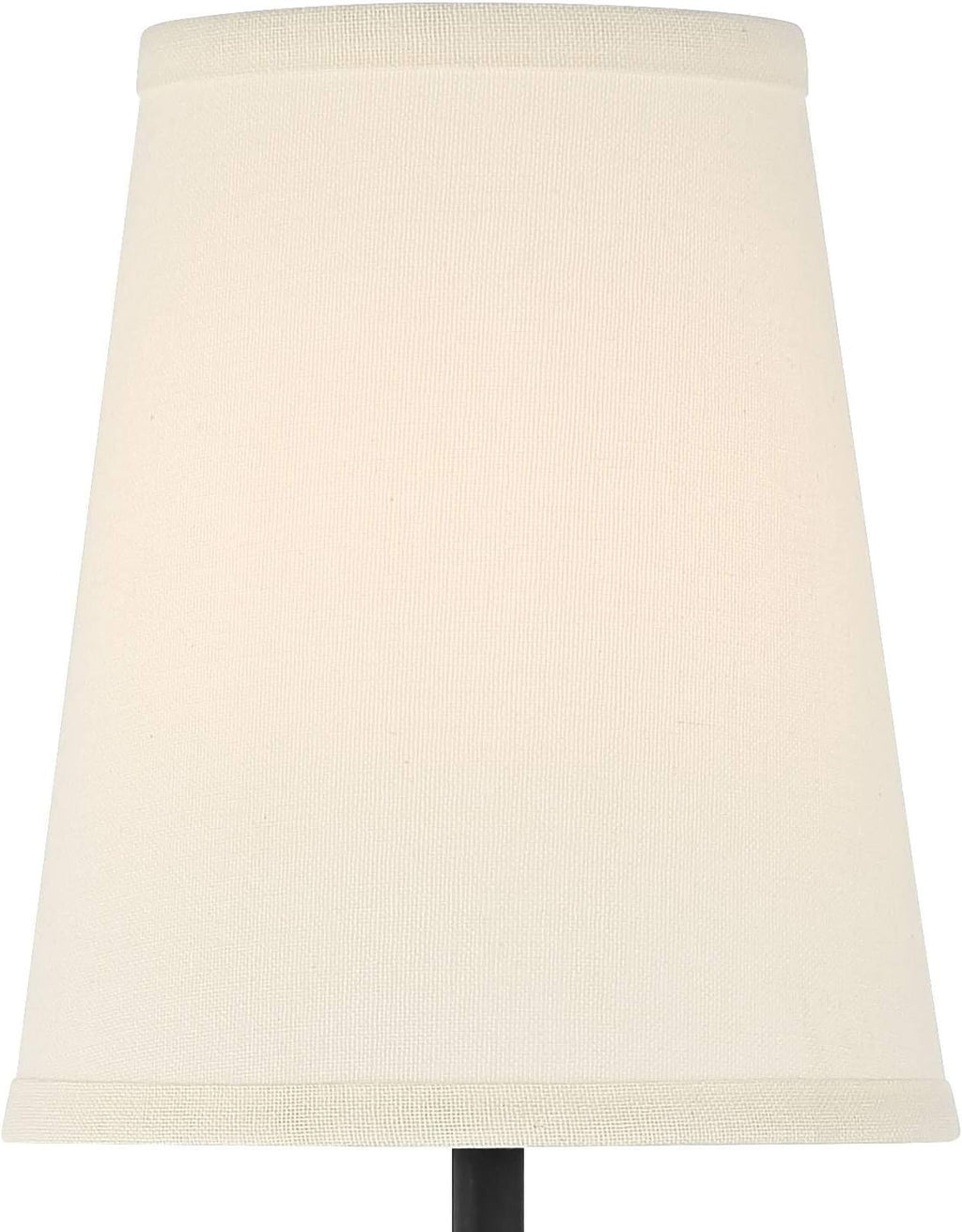 Possini Euro Design Elena Modern Wall Light Sconce Matte Black Metal Hardwired 6' Fixture Cream Linen Tall Drum Shade for Bedroom Bedside Living Room Hallway Dining House Kitchen