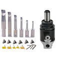TTS 3/4 Boring Head and 1/2 Shank Boring Bar 6pcs Set (Inserts Included) 1/2' - 2.0'