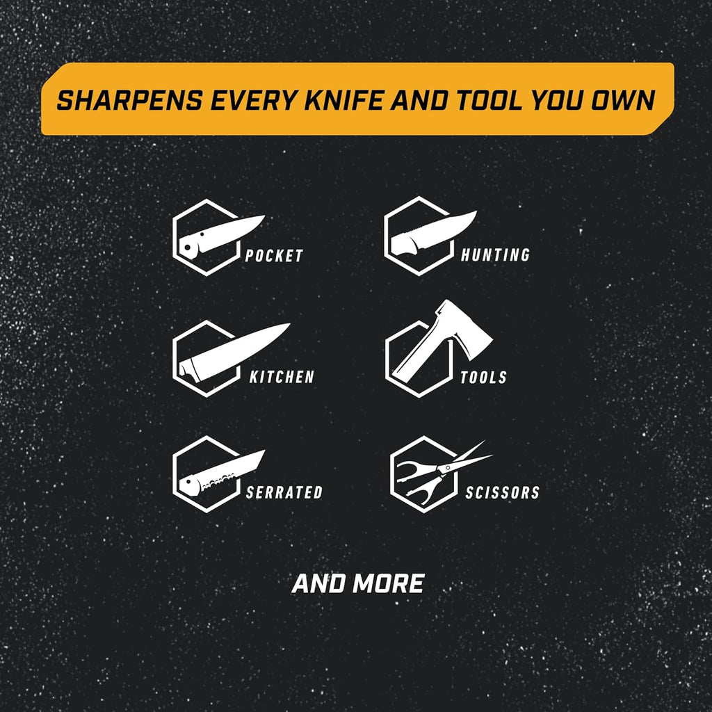 Work Sharp Ken Onion Edition Knife & Tool Sharpener Elite Mk2 - Complete Knife Sharpening System with Blade Grinding Attachment and extra belts