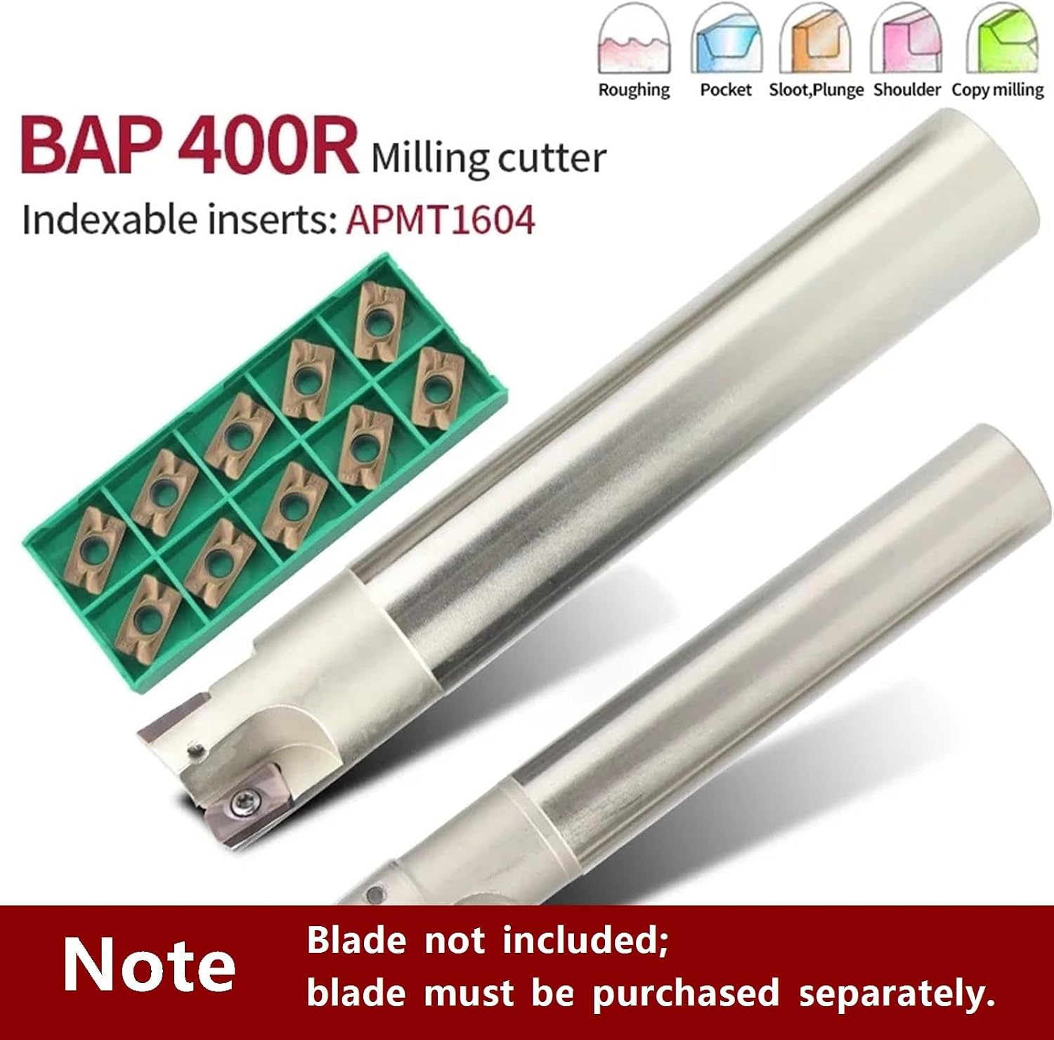Milling Cutter Bar BAP400R milling cutter holder right angle CNC boring bar carbide suitable for APMT1604 blade(400R C32-40-300-3T)